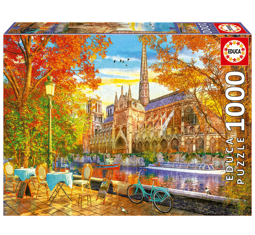 Educa Notre Dame In Autumn Puzzle 1000pcs