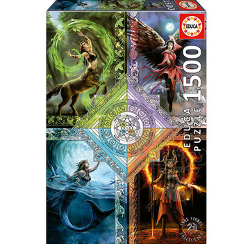 Educa Borras Educa Elemental Magic Star Chart, Anne Stokes Puzzle 1500pcs