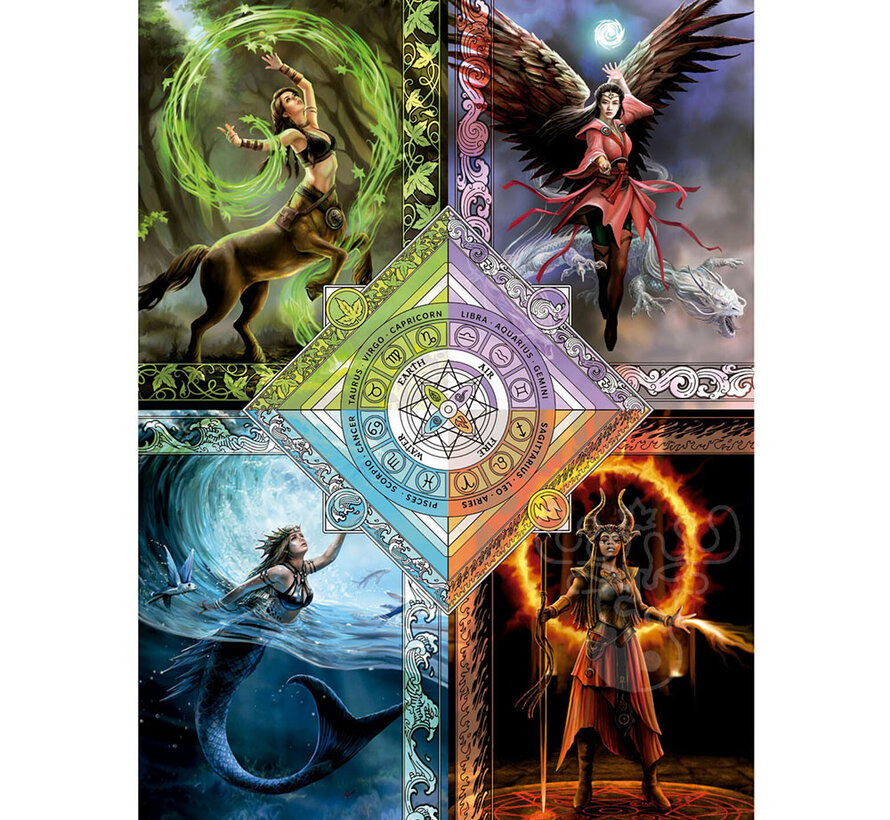 Educa Elemental Magic Star Chart, Anne Stokes Puzzle 1500pcs