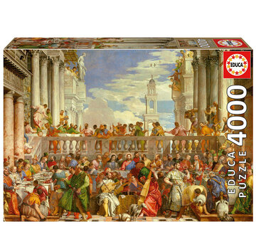 Educa Borras Educa The Wedding At Cana, Paolo Veronese Puzzle 4000pcs