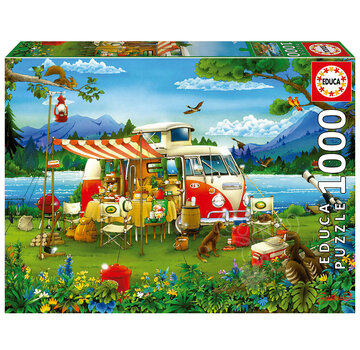 Educa Borras Educa Camping Holiday Puzzle 1000pcs