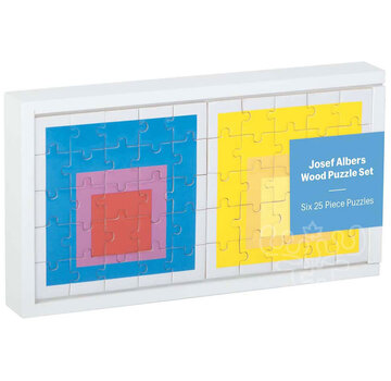 Galison Galison Josef Albers: Moma Squares Wood Puzzle 6 x 25pcs*