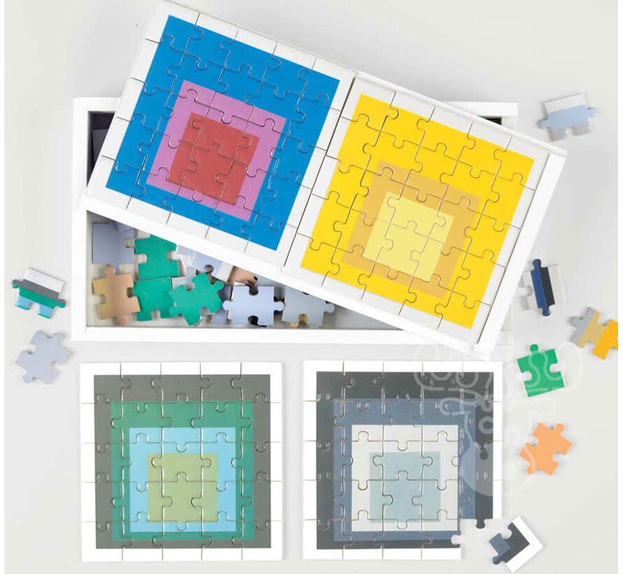 Galison Josef Albers: Moma Squares Wood Puzzle 6 x 25pcs*-CL