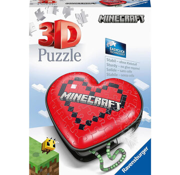 Ravensburger Ravensburger 3D Heart Box: Minecraft Puzzle 54pcs