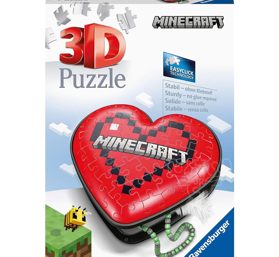 Ravensburger 3D Heart Box: Minecraft Puzzle 54pcs