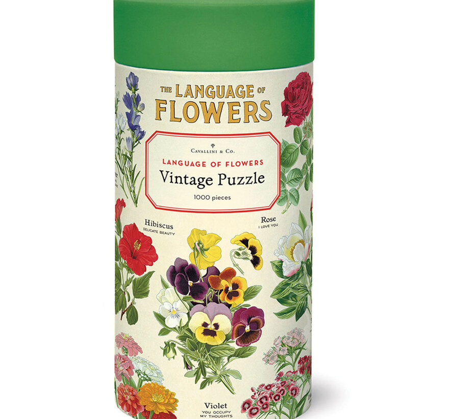 Cavallini Vintage: Language of Flowers Puzzle 1000pcs