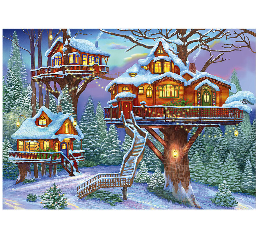 Alipson Winter Treehouse Puzzle 500pcs