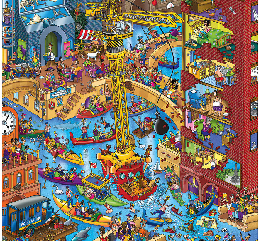 Alipson Les Chiens Doivent être Tenus en Laisse! (All Dogs Must Be on a Leash) Puzzle 1000pcs