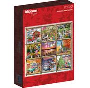 Alipson Puzzle Alipson Seasonal Nine Square Puzzle 1000pcs