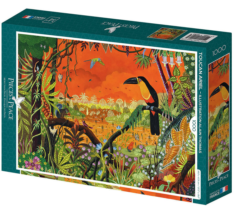 Pieces & Peace Toucan Ariel Puzzle 1000pcs