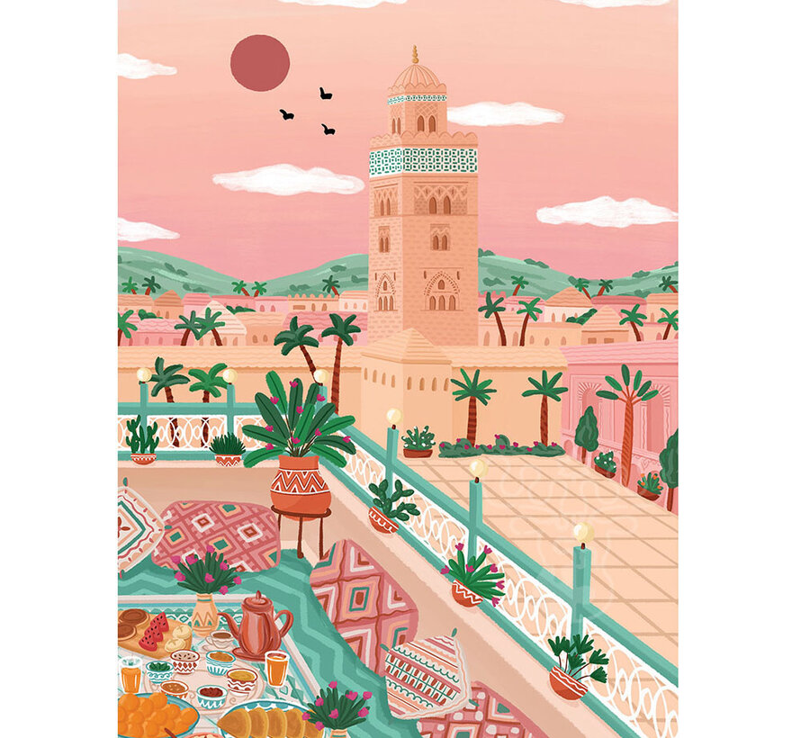 Pieces & Peace Koutoubia mosque, Morocco Puzzle 1000pcs