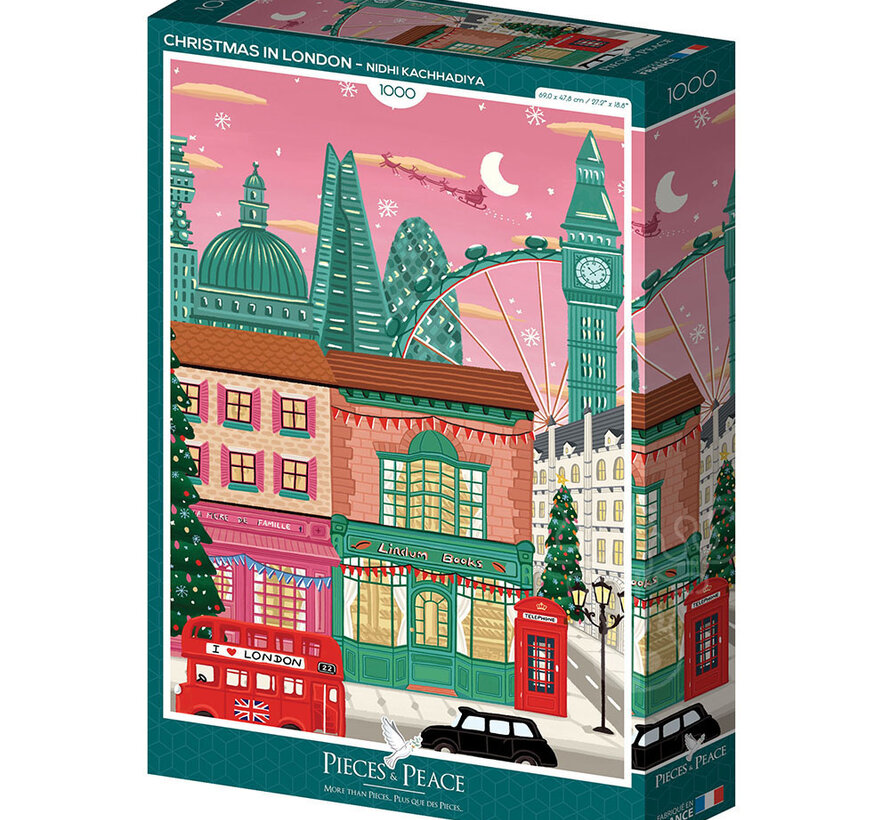 Pieces & Peace Christmas in London Puzzle 1000pcs