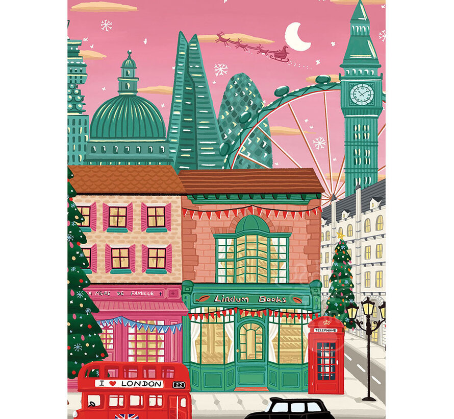 Pieces & Peace Christmas in London Puzzle 1000pcs