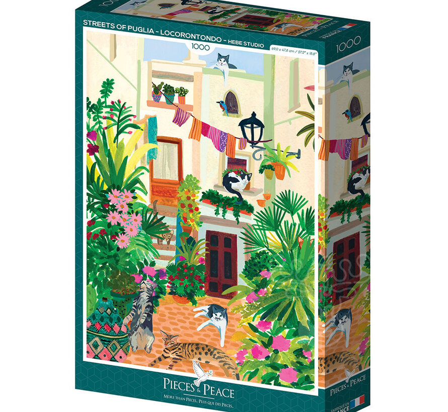 Pieces & Peace Streets of Puglia - Locorontondo Puzzle 1000pcs