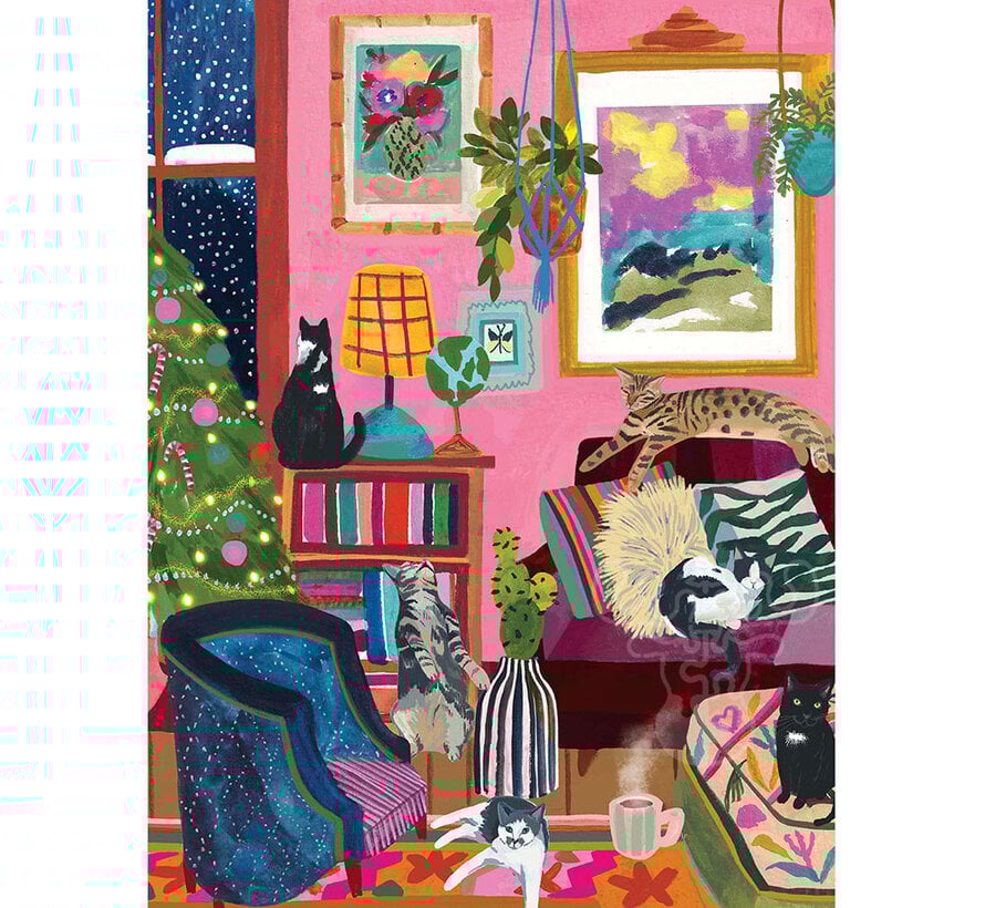 Pieces & Peace Cozy Cats Puzzle 1000pcs