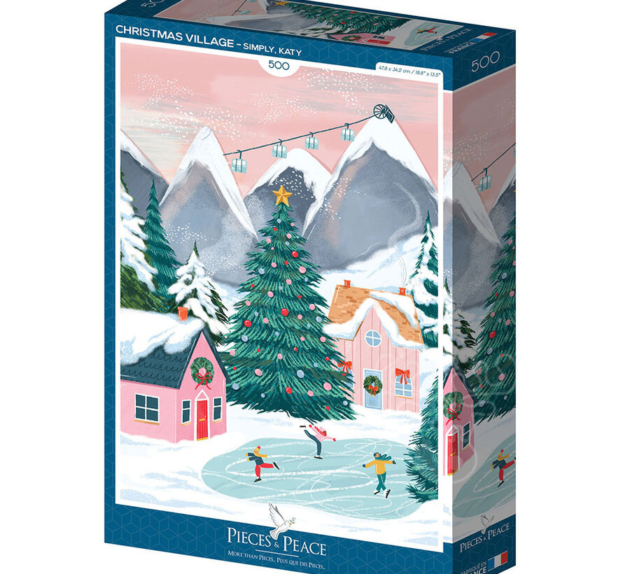 Pieces & Peace Christmas Village Puzzle 500pcs