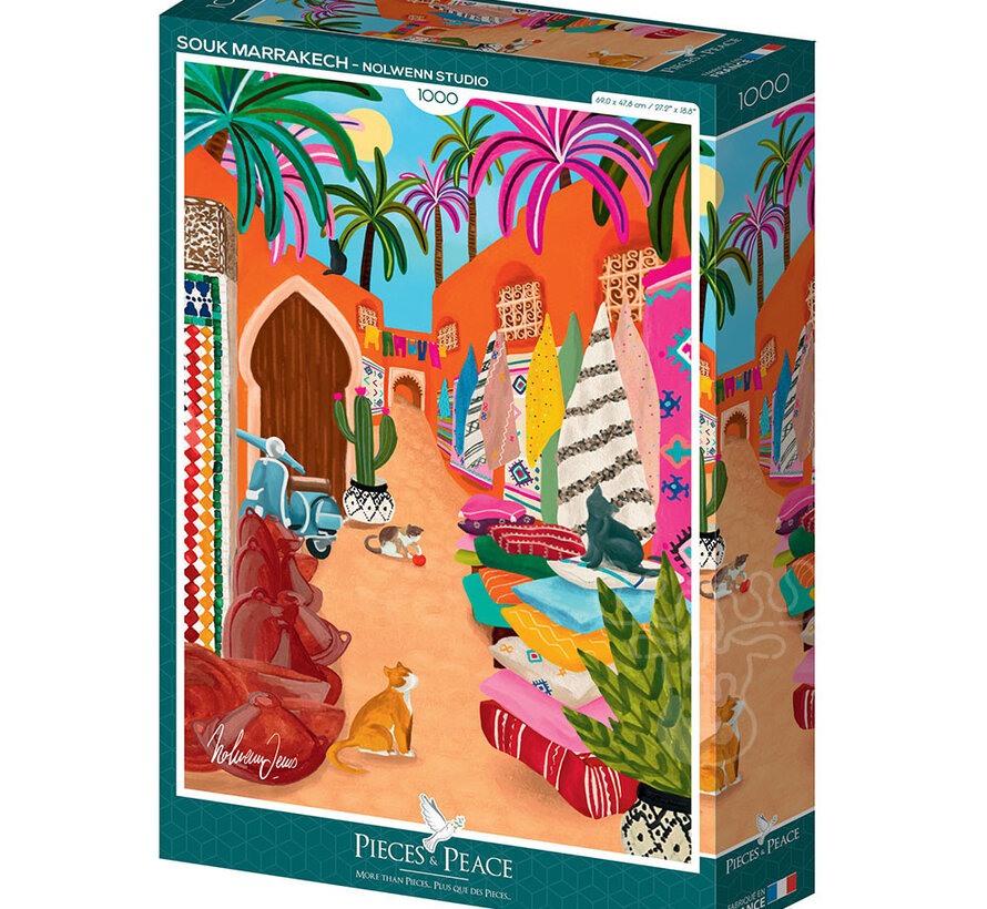 Pieces & Peace Souk Marrakech Puzzle 1000pcs