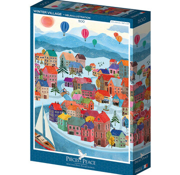Pieces & Peace Pieces & Peace Winter Village Puzzle 500pcs
