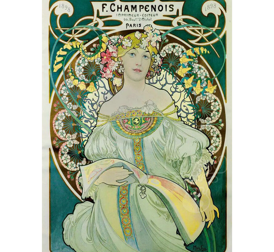 Bluebird Mucha - Daydream, 1897 Puzzle 1000pcs