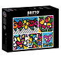 Bluebird Romero Britto - Collage: Hearts and Flowers Puzzle 1500pcs