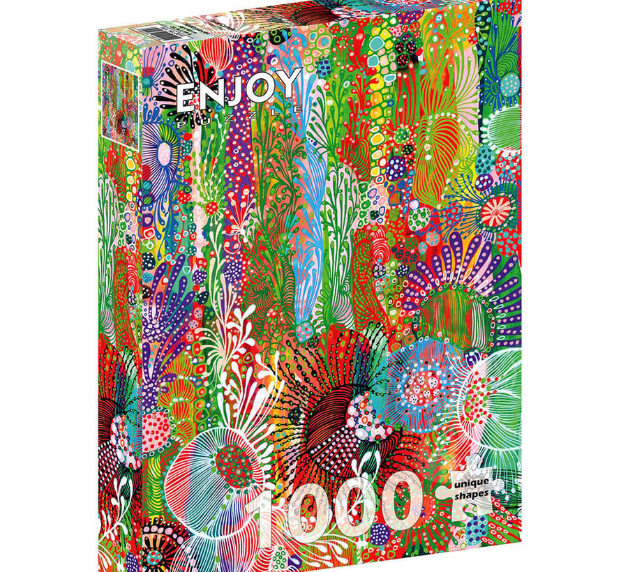 Enjoy Floral Curtain Puzzle 1000pcs