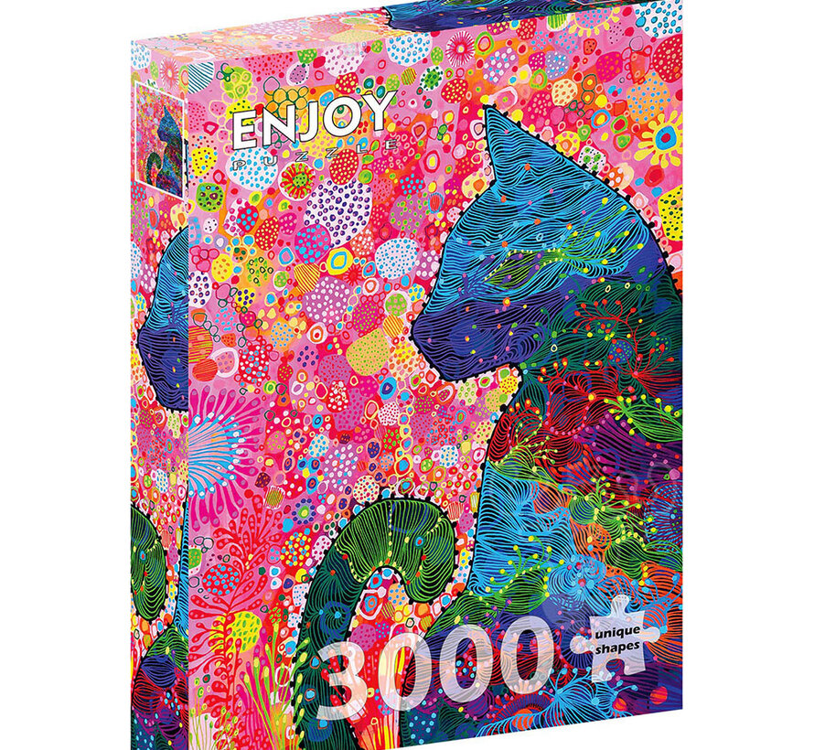 Enjoy Wandering Cat Puzzle 3000pcs