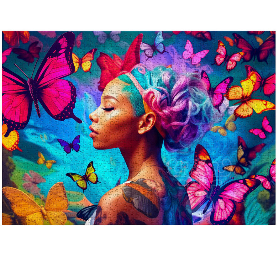Enjoy Queen of Butterflies Puzzle 1000pcs