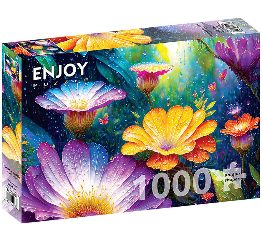 Enjoy Flowers in the Rain Puzzle 1000pcs