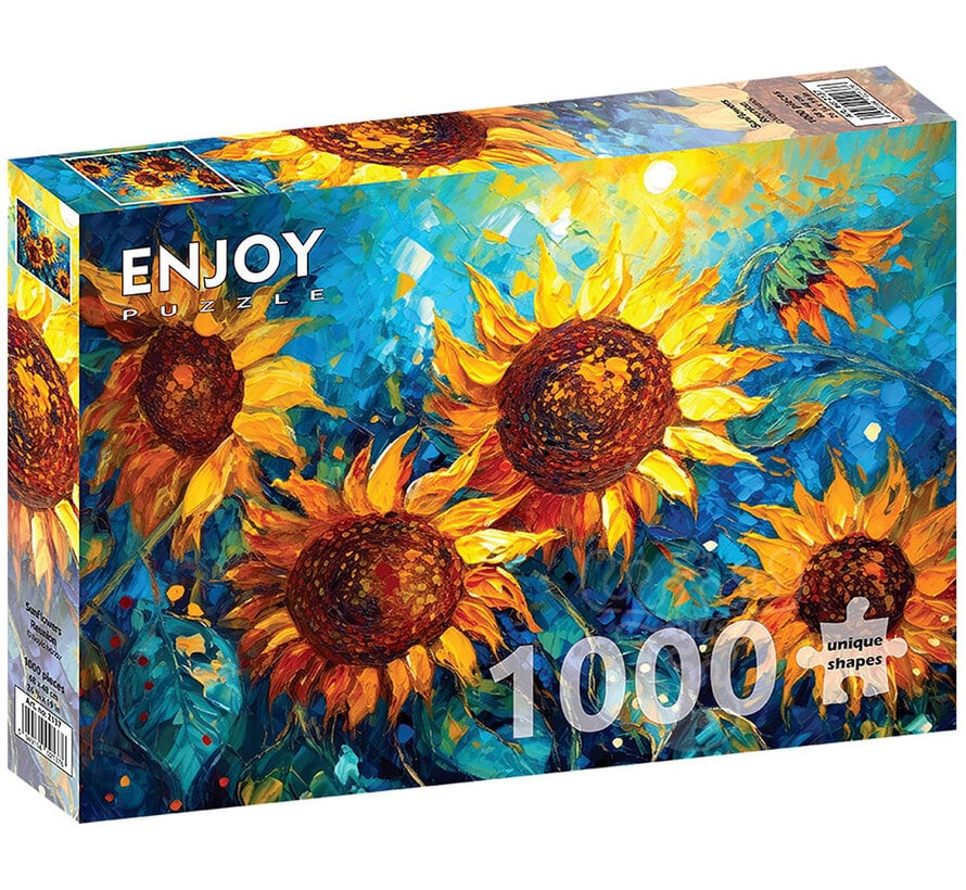 Enjoy Sunflowers Reunion Puzzle 1000pcs