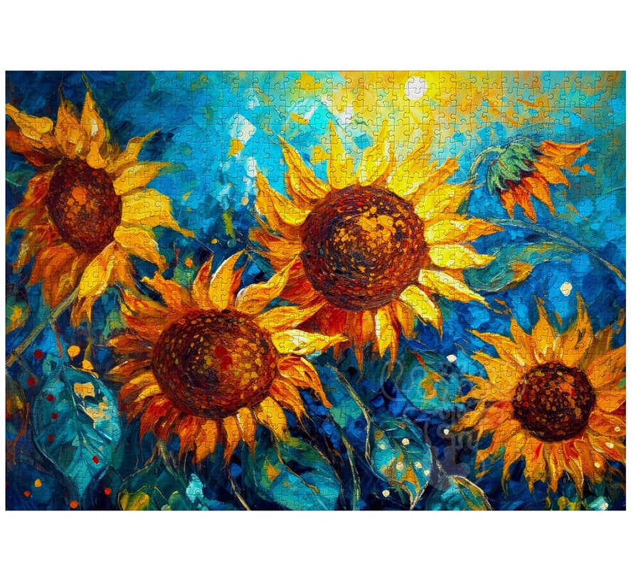 Enjoy Sunflowers Reunion Puzzle 1000pcs