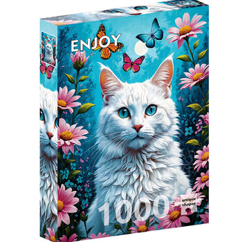 ENJOY Puzzle Enjoy White Cat Puzzle 1000pcs