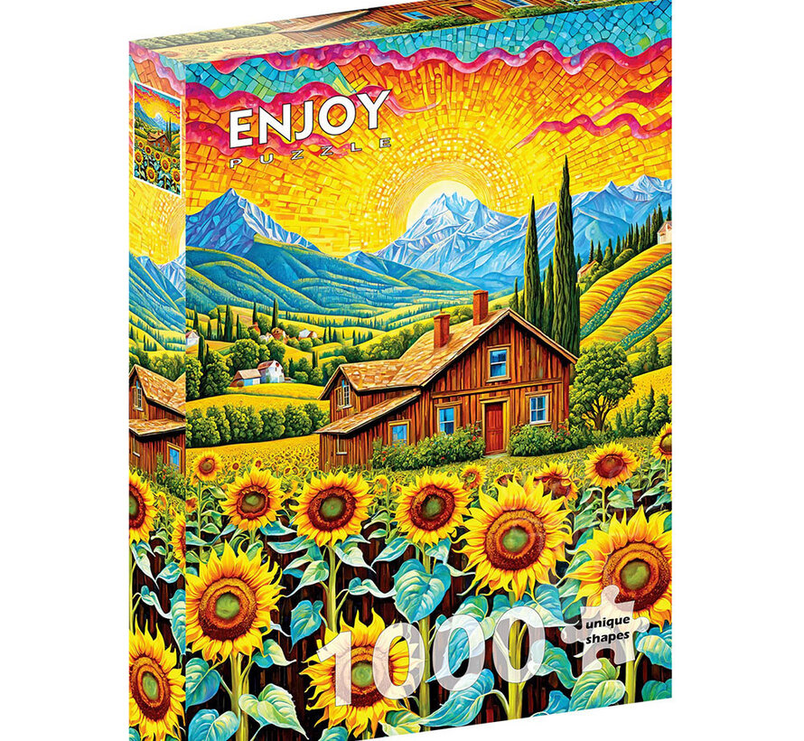 Enjoy Sunflower House Puzzle 1000pcs
