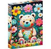 ENJOY Puzzle Enjoy Flower Teddy Bear Puzzle 1000pcs
