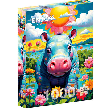 ENJOY Puzzle Enjoy Sunny Hippo Puzzle 1000pcs