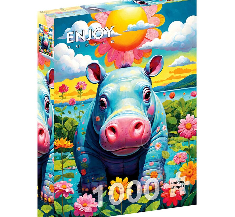 Enjoy Sunny Hippo Puzzle 1000pcs