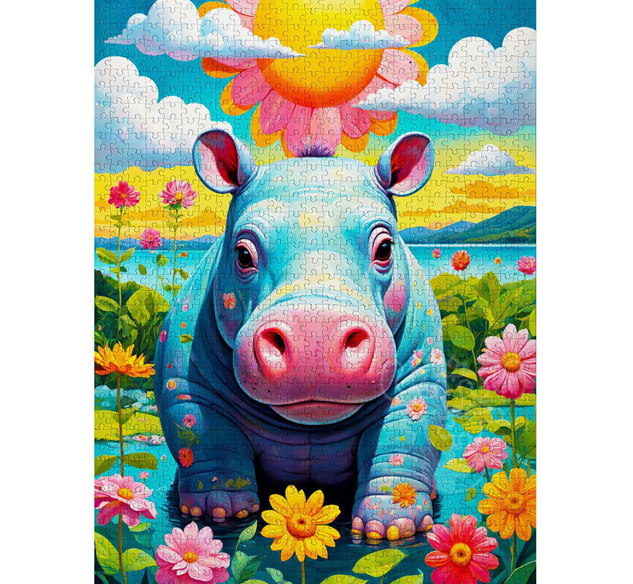 Enjoy Sunny Hippo Puzzle 1000pcs