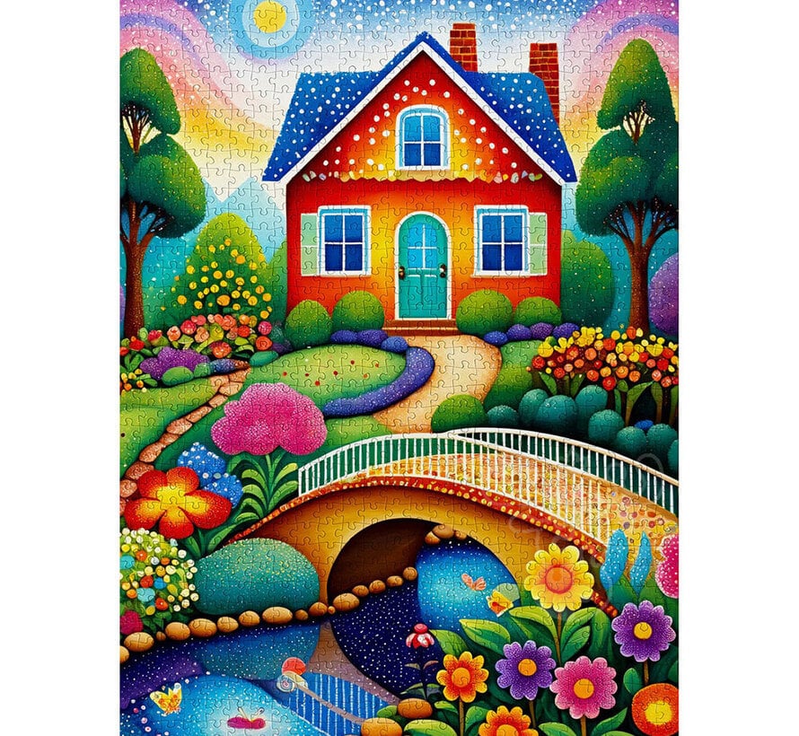 Enjoy House of Colors Puzzle 1000pcs