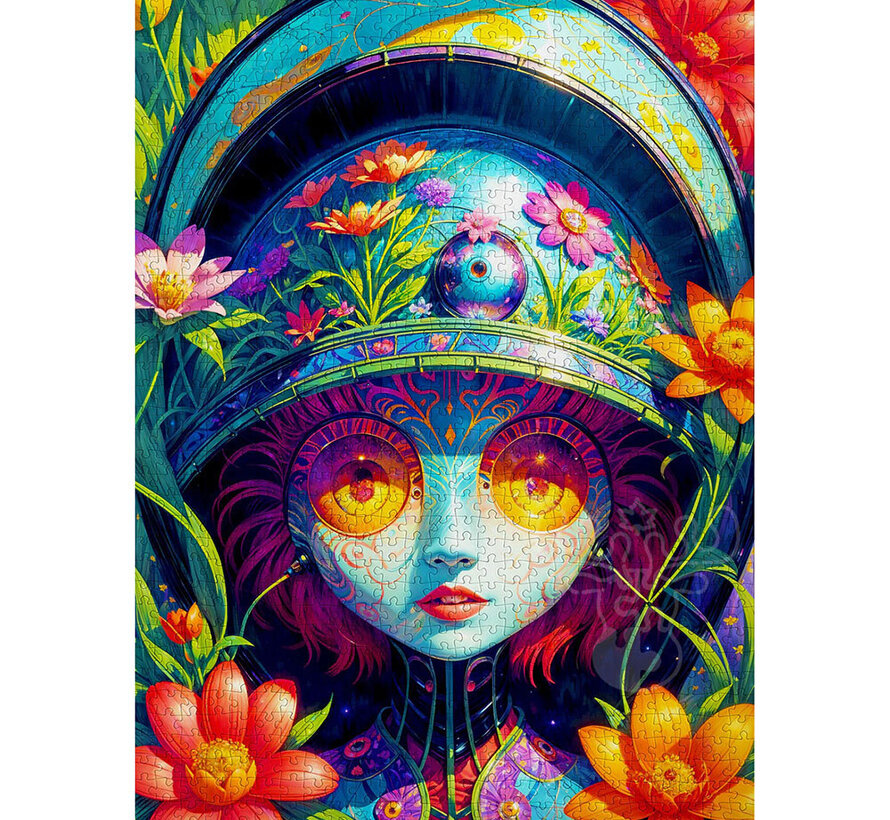Enjoy Floral Warrior Puzzle 1000pcs