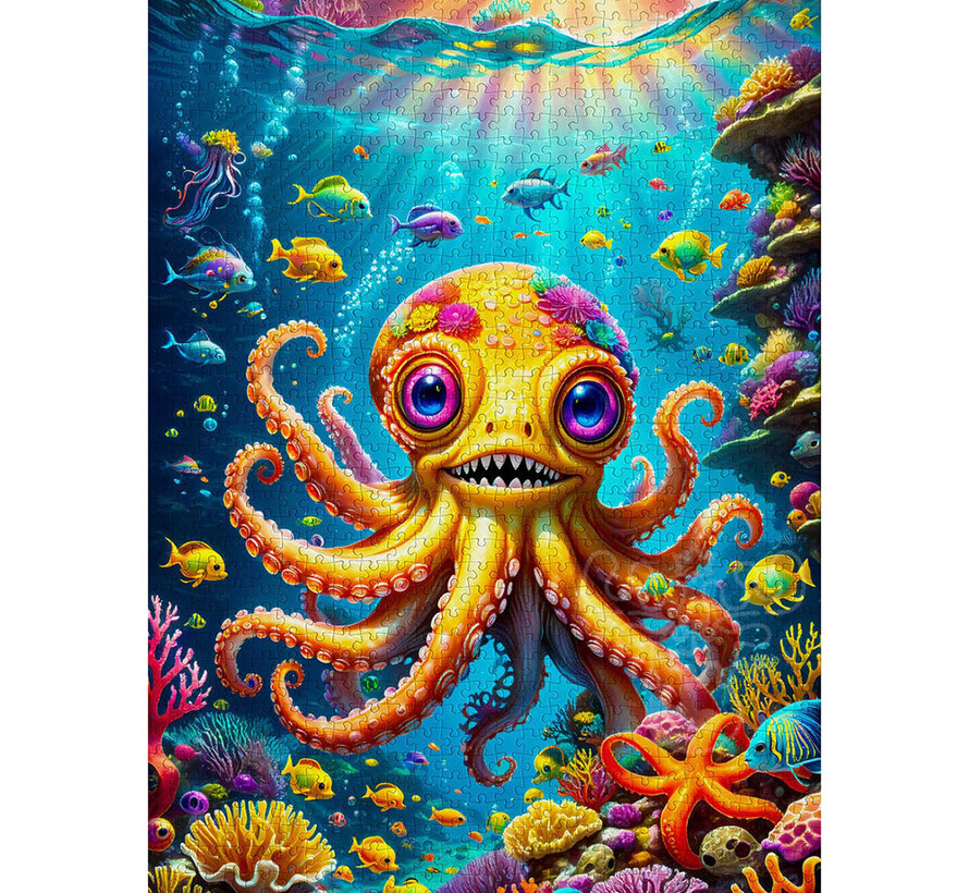Enjoy Cute Octopus Puzzle 1000pcs