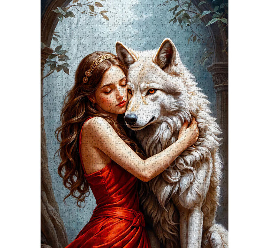 Enjoy Lady and the Wolf Puzzle 1000pcs