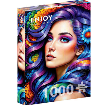ENJOY Puzzle Enjoy Rainbow Flower Portrait Puzzle 1000pcs