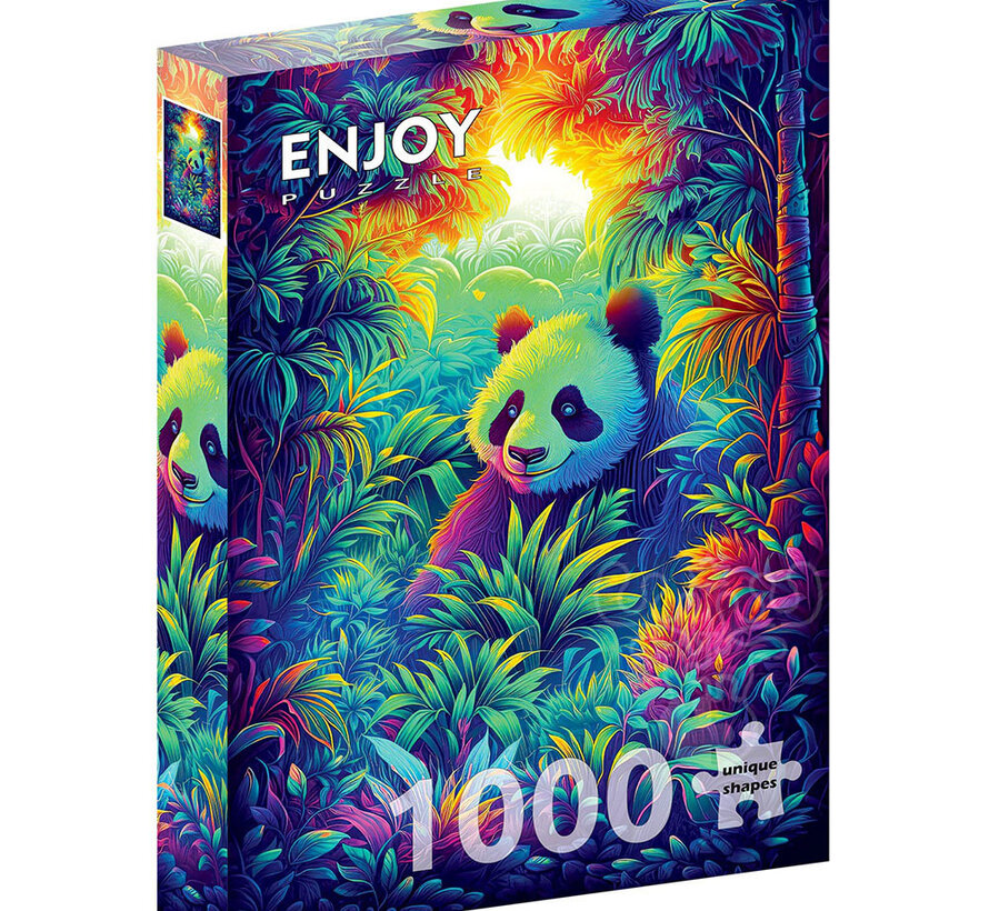 Enjoy Panda Corner Puzzle 1000pcs