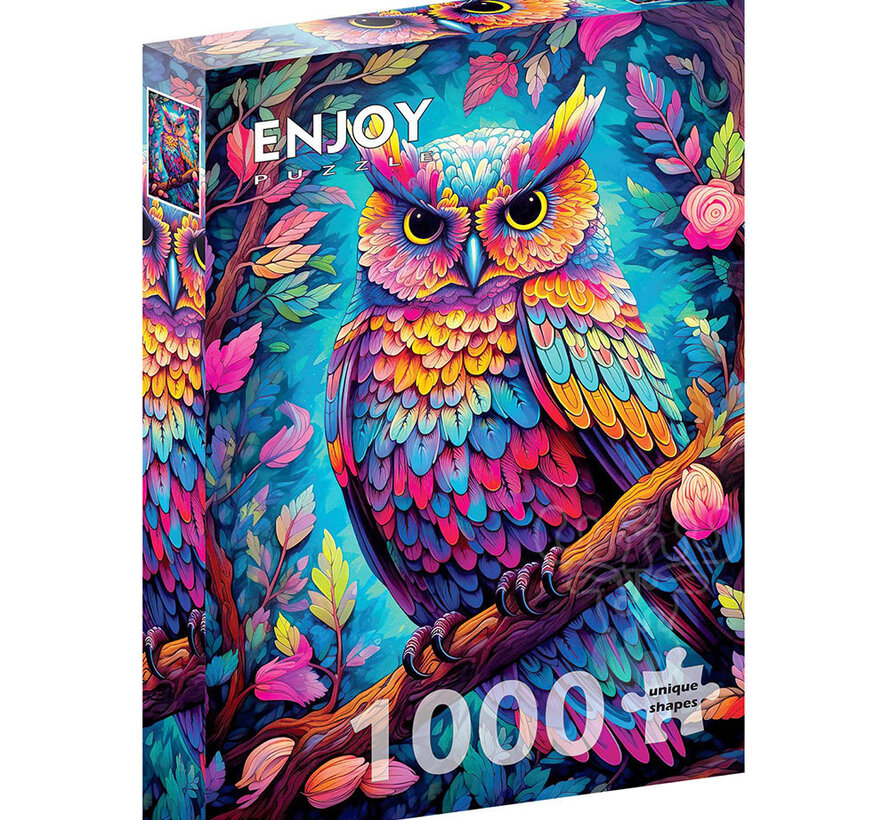 Enjoy Dazzling Owl Puzzle 1000pcs