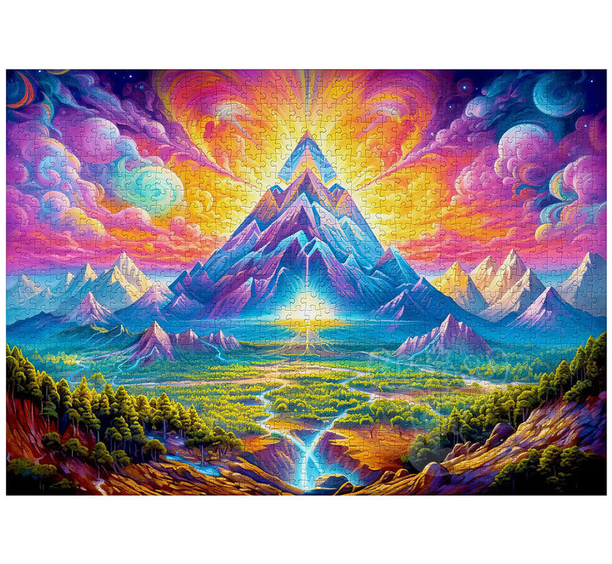 Enjoy Woodland Pyramids Puzzle 1000pcs