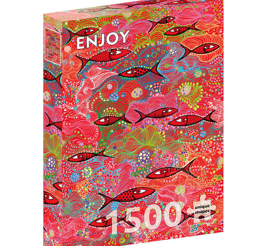 Enjoy Deep Red Puzzle 1500pcs