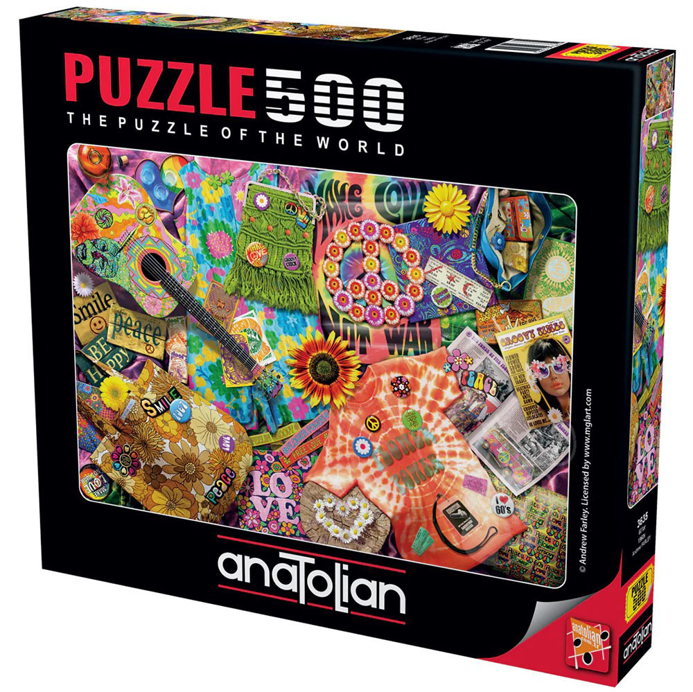 Anatolian Puzzle 1000 Pezzi - Multicolore, 66x48 Cm, Con Poster E Supporto Pezzi Persi