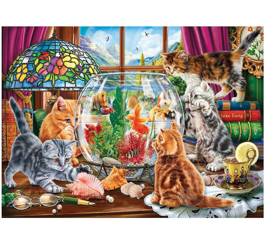 Anatolian Kittens and Aquarium Puzzle 1000pcs