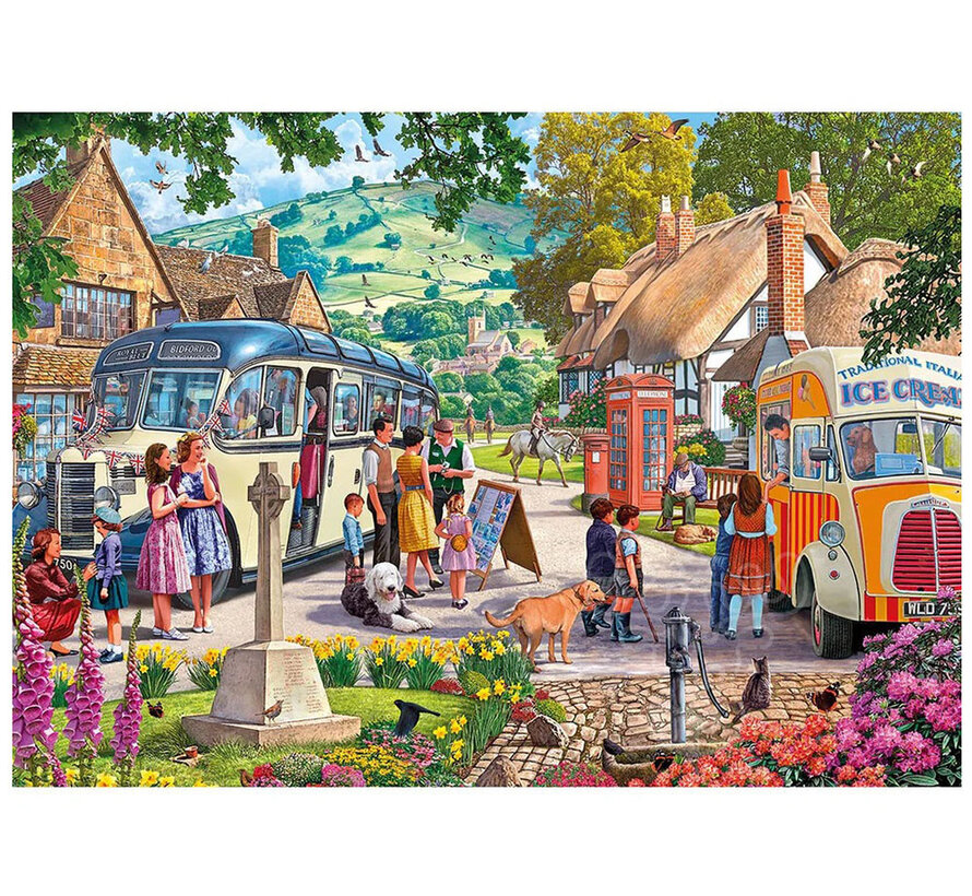 Gibsons Boarding the Bus Puzzle 100pcs XXL