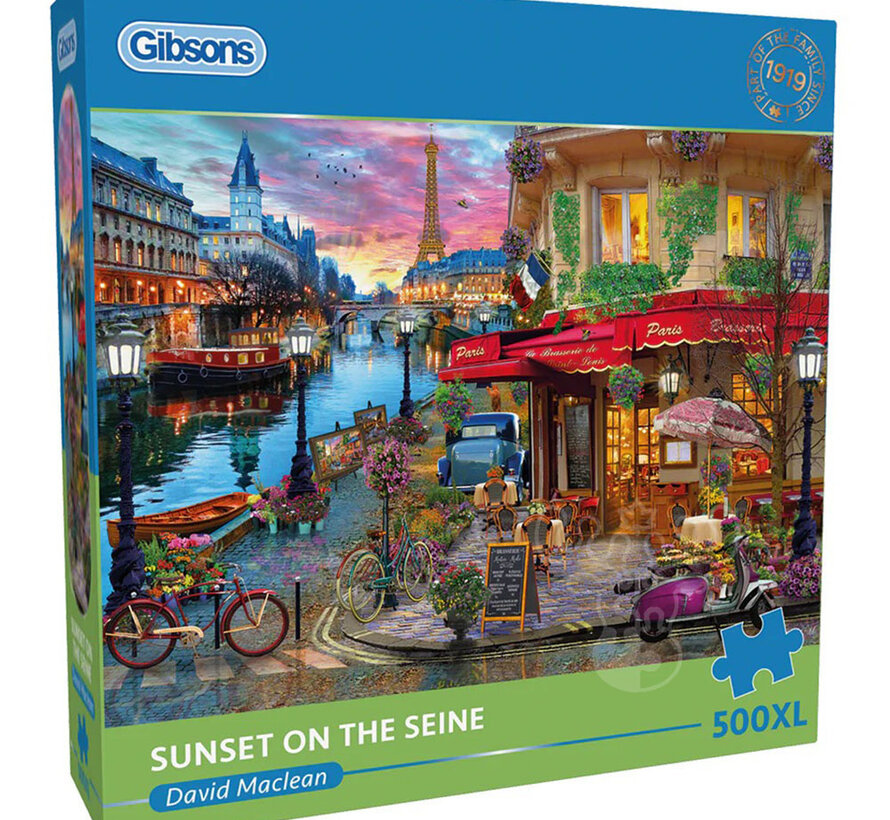 Gibsons Sunset on the Seine Puzzle 500pcs XL