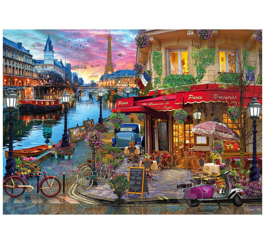 Gibsons Sunset on the Seine Puzzle 500pcs XL